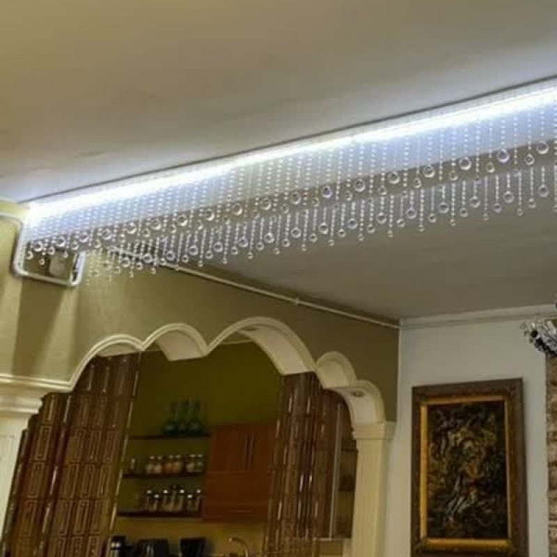پرده آریا کریستال مدل کوتاه و بلند سایز 50x50 سانتی متر