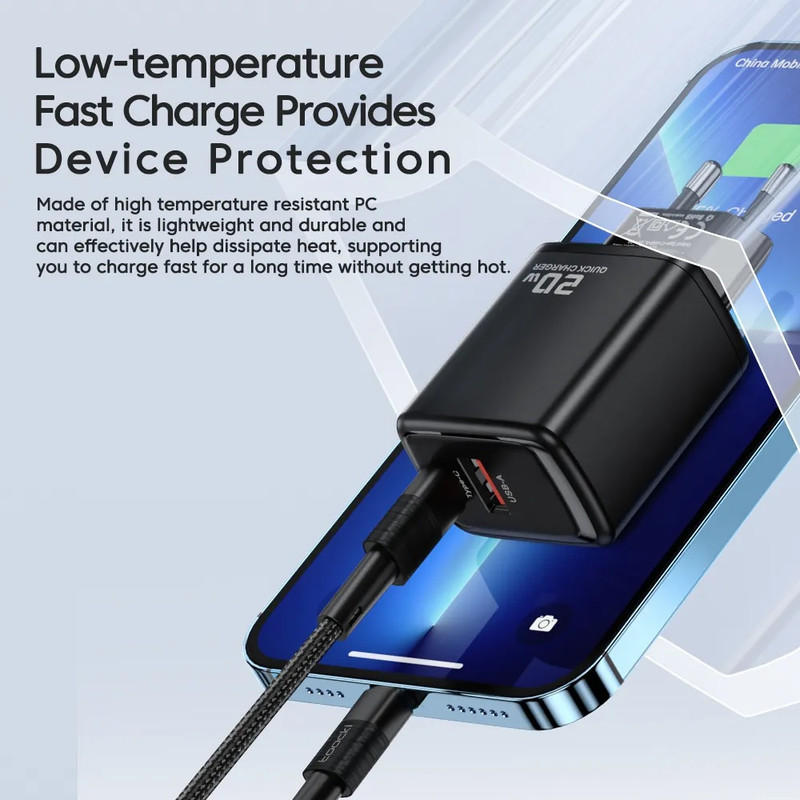 شارژر دیواری موبایل 20 وات توکی مدل JT-P20F