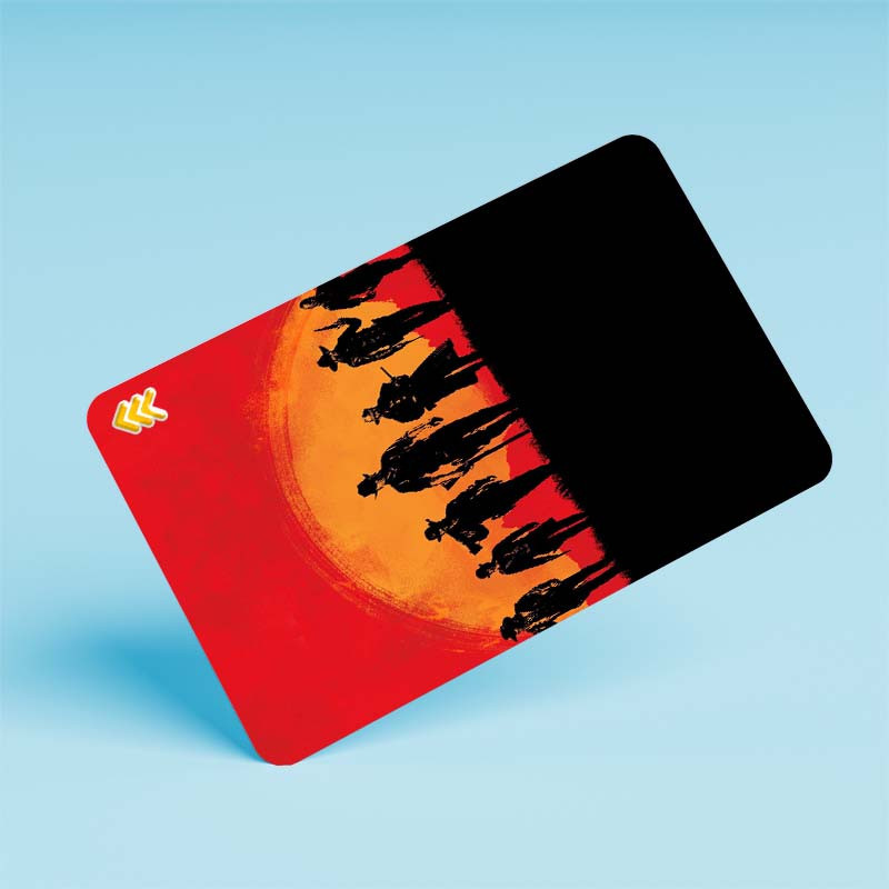 استيکر کارت کارنيکا طرح رد دد Red Dead Redemption کد 52115 مجموعه 6 عددی