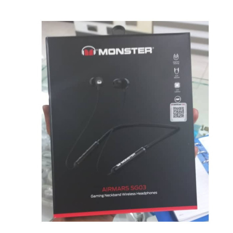 هدفون بی سیم مانستر مدل EMD SG03 BGTR NER TWS