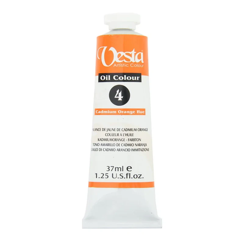 رنگ روغن وستا مدل Cadmium Orange Hue 4 حجم 37 میلی لیتر