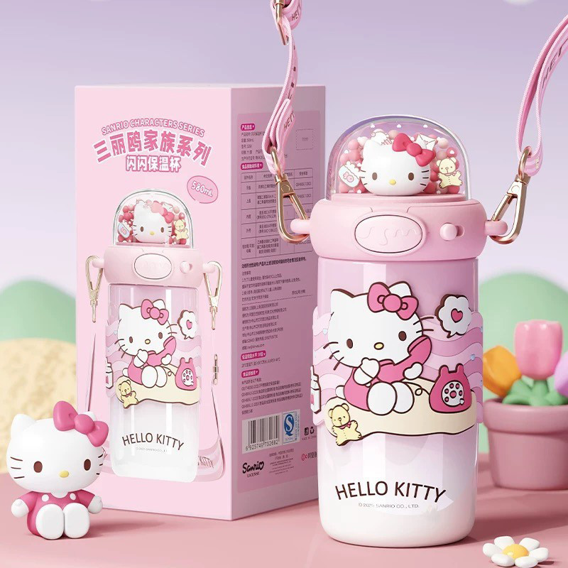قمقمه کودک مدل HELLO KITTY گنجایش 0.58 لیتر