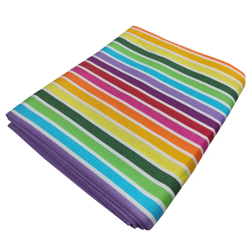 حوله حمام نساجی هنر یزد مدل rainbow سایز 70x145 سانتی متر