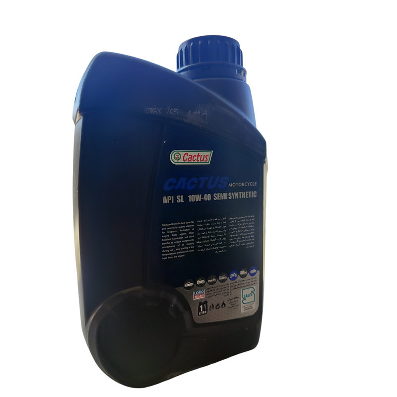 روغن موتور سیکلت نیمه سنتتیک کاکتوس مدل SL 10W-40 حجم 1 لیتر