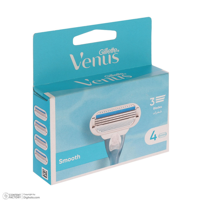 تیغ یدک ژیلت مدل Venus Smooth بسته 4 عددی