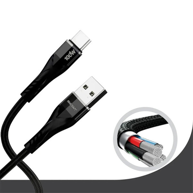کابل تبدیل USB به USB-C اونسام مدل OS-CA07 T-C طول 1 متر
