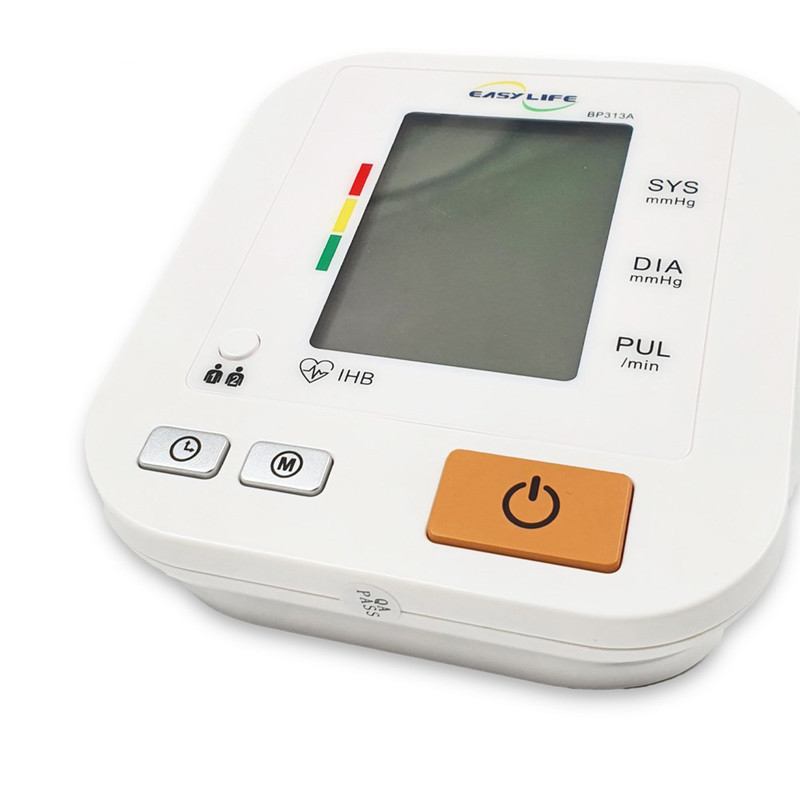 فشارسنج دیجیتال بازویی ایزی لایف مدل BP313A با قابلیت اندازه‌گیری فشار خون و ضربان قلب، تشخیص آریتمی، بازوبند قابل شستشو، منبع انرژی باتری و کابل USB، مناسب بازو 22 تا 42 سانتی‌متر