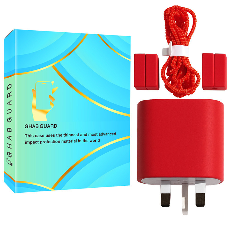 محافظ کابل قاب گارد مدل ADSG به همراه محافظ شارژر دیواری 25 وات سامسونگ مجموعه 5 عددی