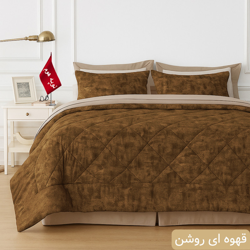 سرویس روتختی 2 نفر 8 تکه نوپه هوم مدل مخمل آرتمیس 28
