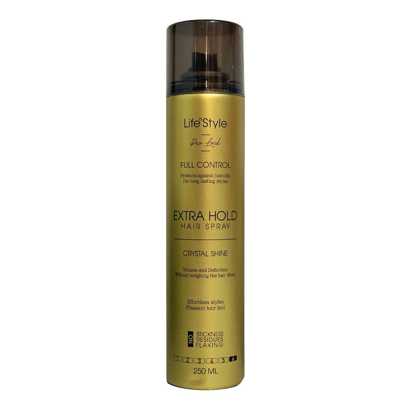 اسپری مو لایف استایل مدل crystal shine حجم 250 میلی لیتر