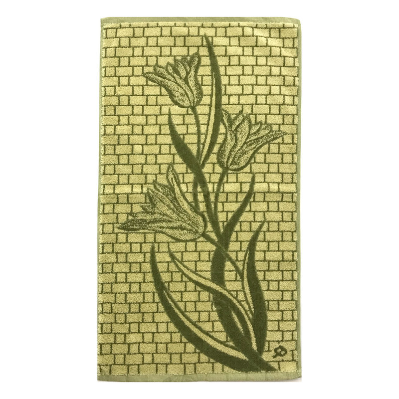 حوله دستی هنر طرح لاله  سایز 75x40 سانتی متر