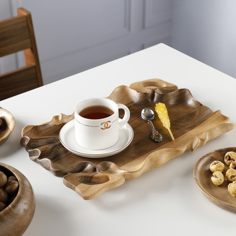 سینی دسته دار طرح موج سایز 37*25 سانتی متر