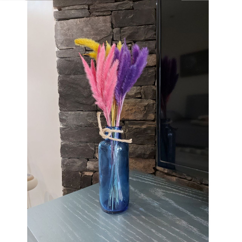 گلدان دکوری شیشه‌ای مدل مهناز کد 01 بسته 2 عددی، مناسب نگهداری گیاه و دکوراسیون منزل، ابعاد 6×6×18 سانتی‌متر، قطر داخلی گلوگاه 2.5 سانتی‌متر و قطر بیرونی 4 سانتی‌متر، وزن 250 گرم