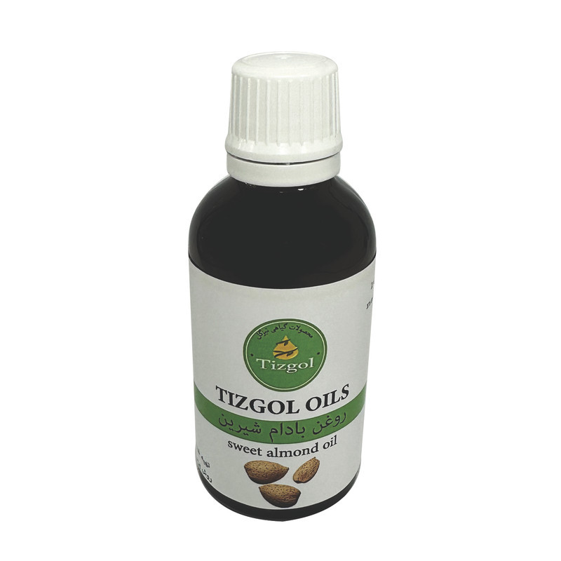 روغن بادام شیرین تیزگل مدل سنتی حجم 50 میلی لیتر