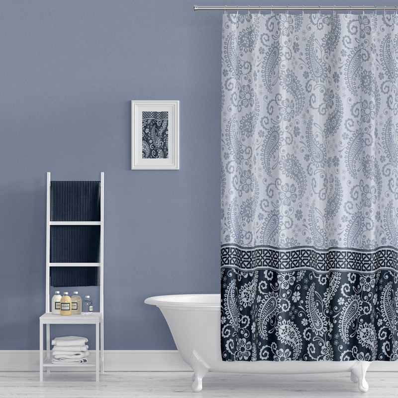 پرده حمام دلفین مدل 2102 سایز 180x200 سانتی متر