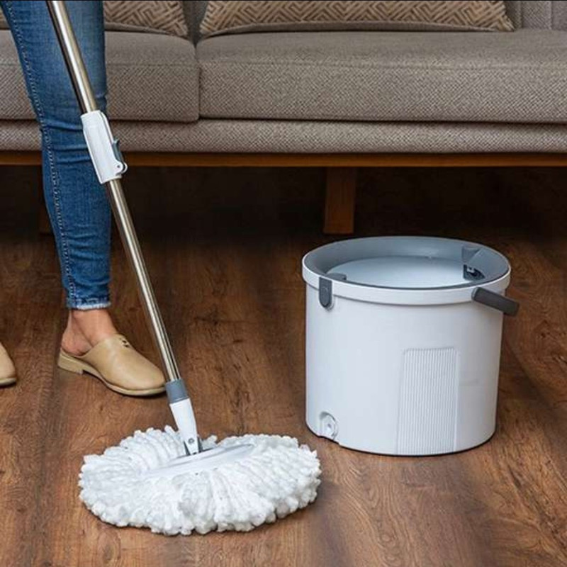 ست سطل و زمین شوی دبلیو اِس مدل چرخشی دو مرحله ای کد HS300