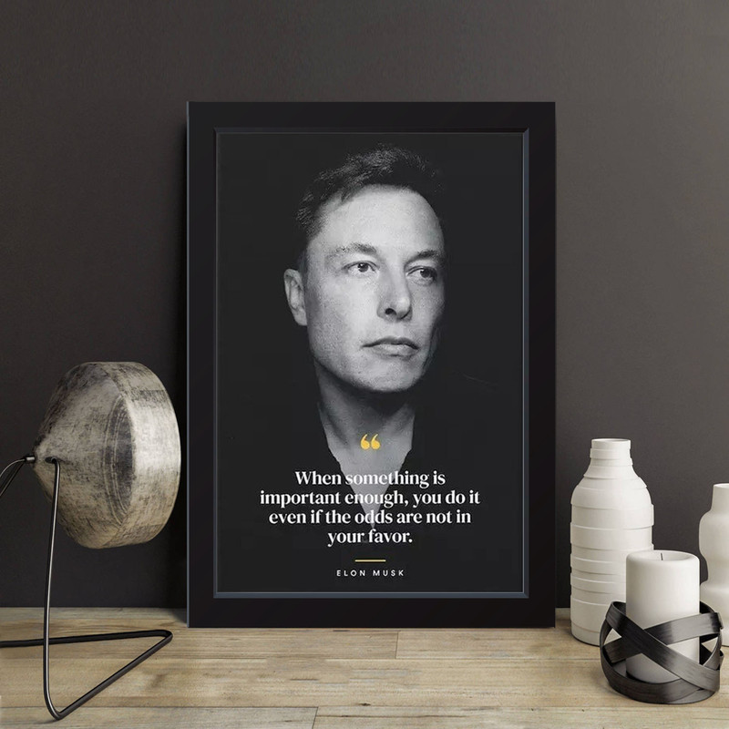 تابلو مدل انگیزشی ایلان ماسک Elon musk کدS1631-b