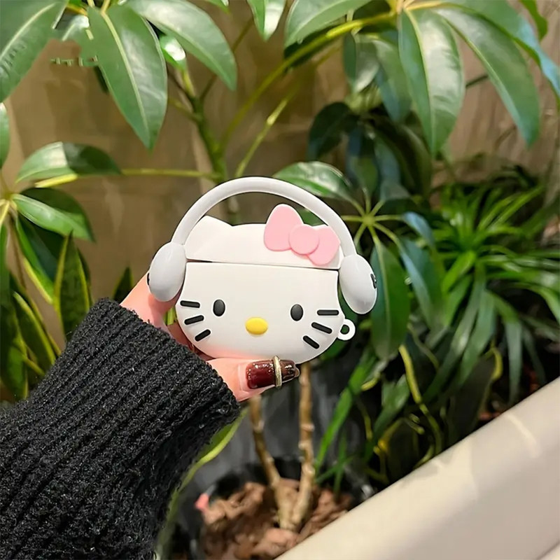 کاور والکری طرح Headphone Kitty مناسب برای کیس اپل ایرپاد 4  4ANC