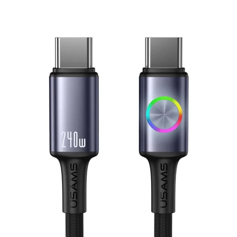 کابل تبدیل USB-C به USB-C یوسمز مدل SJ751-240W طول 1.2 متر