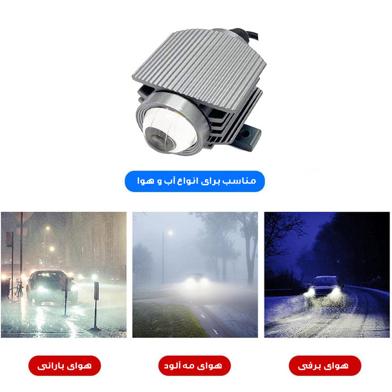 پروژکتور مدل آفرودی کد 2win-LED بسته دو عددی
