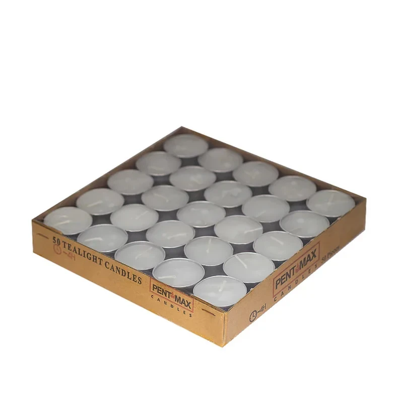 شمع وارمر پنت مکس مدل White Candles بسته 50 عددی