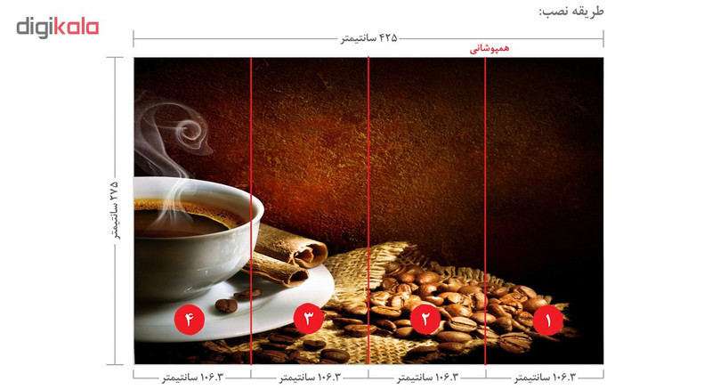 پوستر دیواری طرح کافی شاپ کد CO.008
