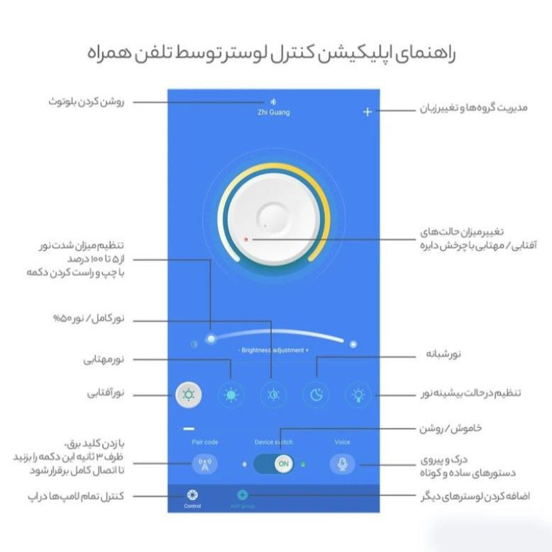لوستر آویز مدرن نورازما رشکان مدل TUDELIHEXAGON