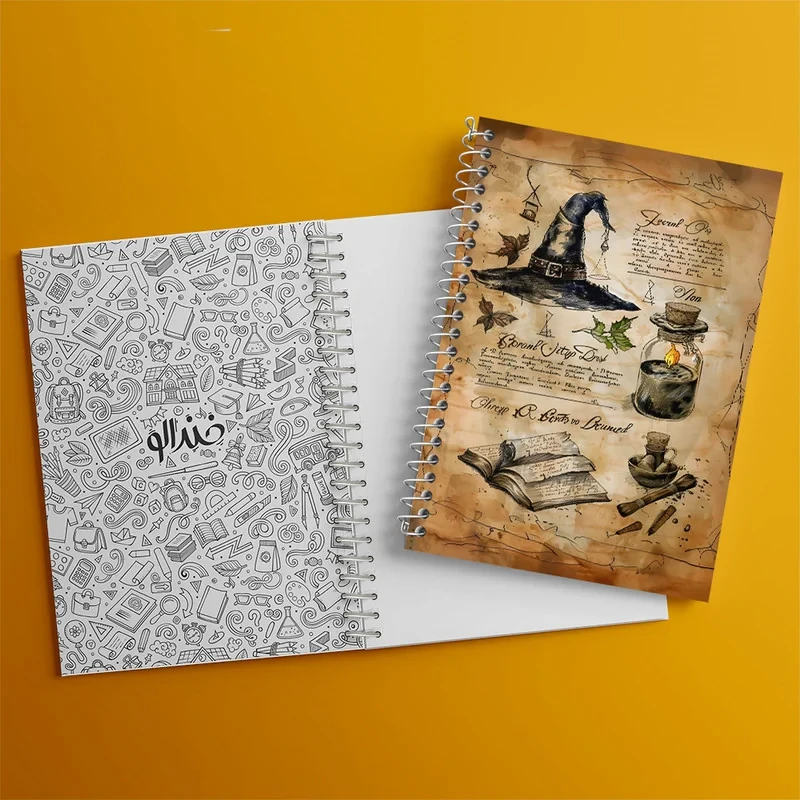 دفتر طراحی 50 برگ خندالو طرح هری پاتر (Harry Potter) کد F10556
