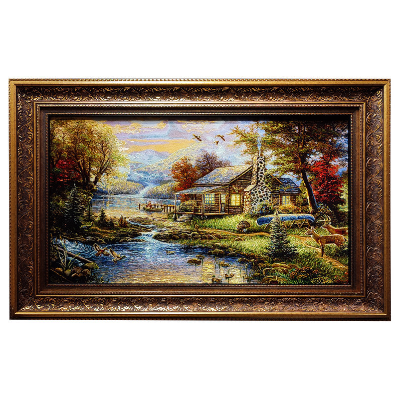 تابلو فرش دستباف طرح رودخانه مدل 31