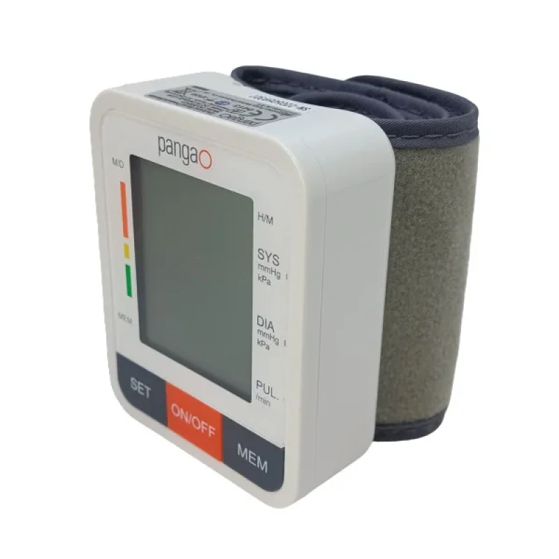 فشارسنج مچی دیجیتال پانگائو مدل PG-800A31 با حافظه 90 عدد، تشخیص آریتمی قلب، نوار معیار فشار خون WHO، وزن سبک و کیس حمل مقاوم