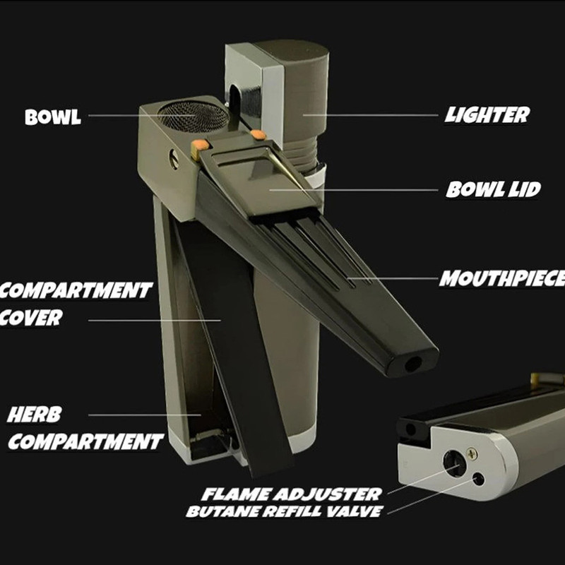 فندک گازی مدل تاشو سه کاره طرح جوزین