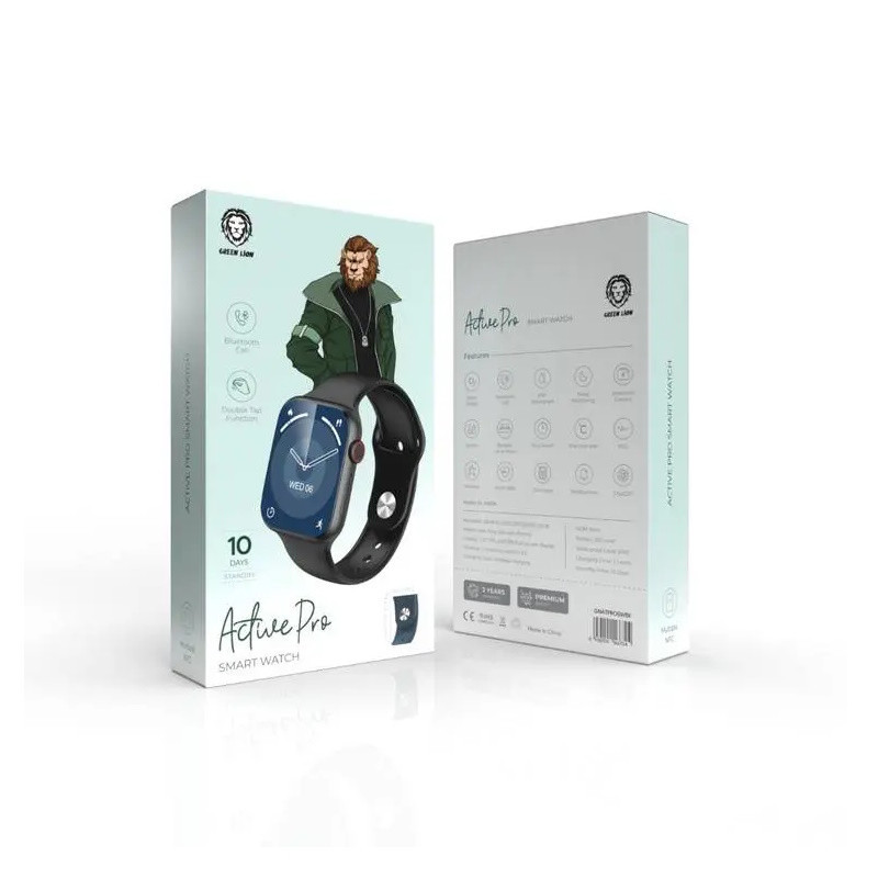 ساعت هوشمند 44 میلی متری گرین لاین مدل EMI ACTIVE PRO بند سیلیکون