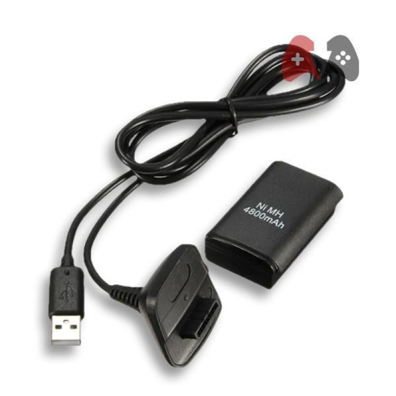باتری و شارژر دسته بازی ایکس باکس 360 مدل X_PLUS