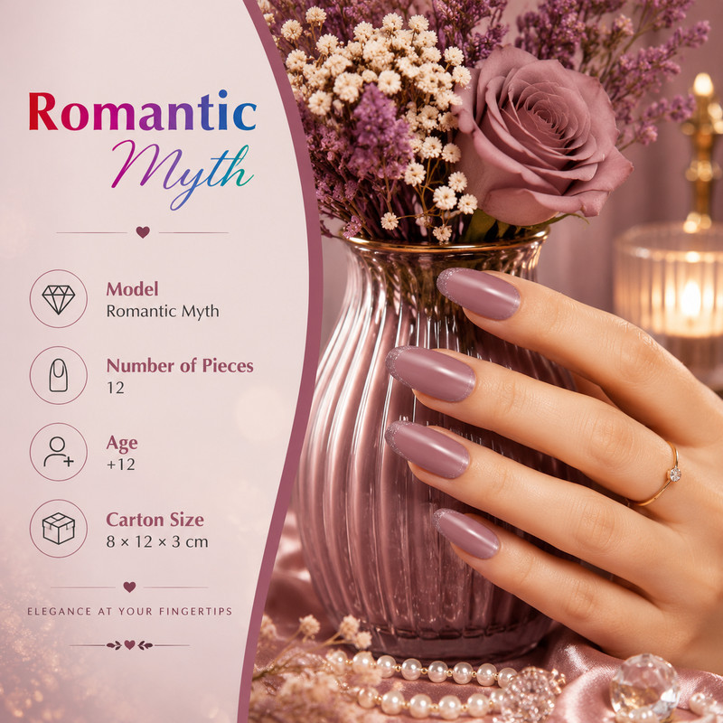 ناخن مصنوعی دست مدل آیس شاین اکلیلی کد 342 بسته 12 عددی