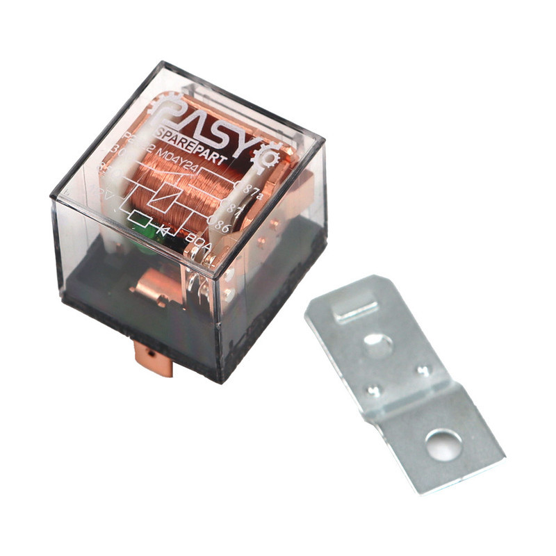 رله تقویت استارت و بوق خودرو پاسیکو مدل 5 فیش دو پلاتین ضدآب کد P2522