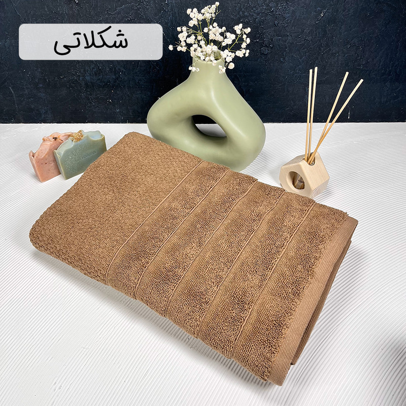 حوله حمام دنیز طرح پینار سایز 100 * 155 سانتی متر