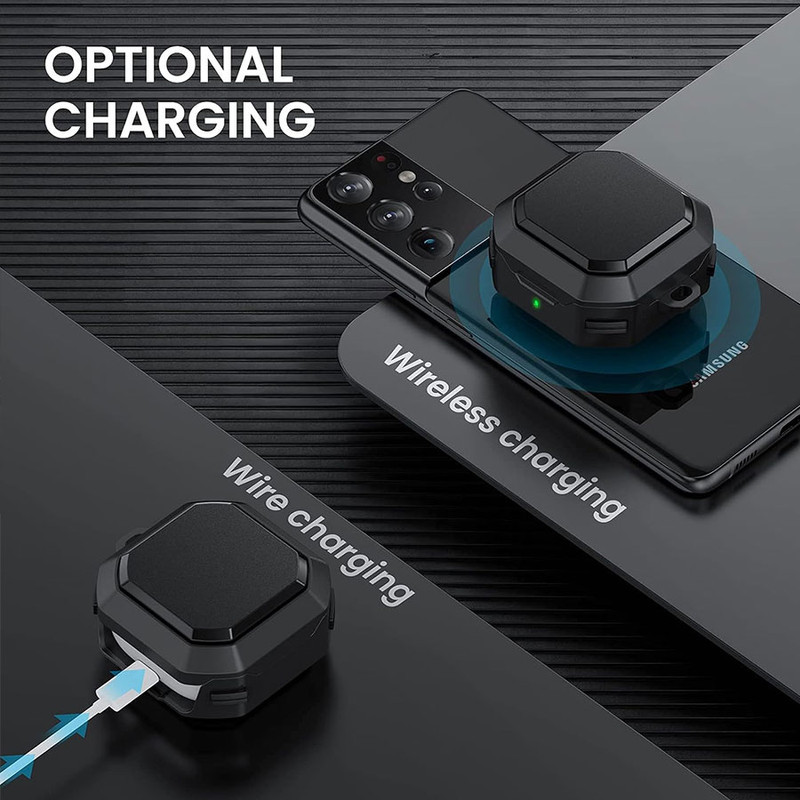 کاور اسپایدر مدل Eggshell OPN Lock مناسب برای کیس هدفون سامسونگ Galaxy Buds Live  Buds Pro  Buds 2  Buds 2 Pro