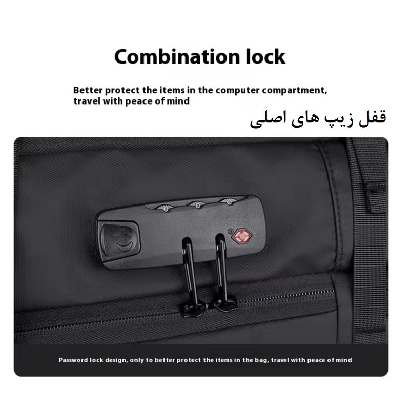 کوله پشتی لپ تاپ مدل وکیوم 2523 مناسب برای لپ تاپ 14.1 تا 15.6 اینچی