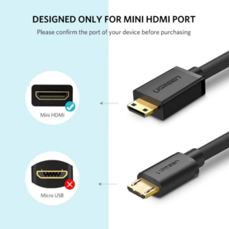 کابل HDMI به Mini HDMI یوگرین مدل HD108-11167 طول 1.5 متر