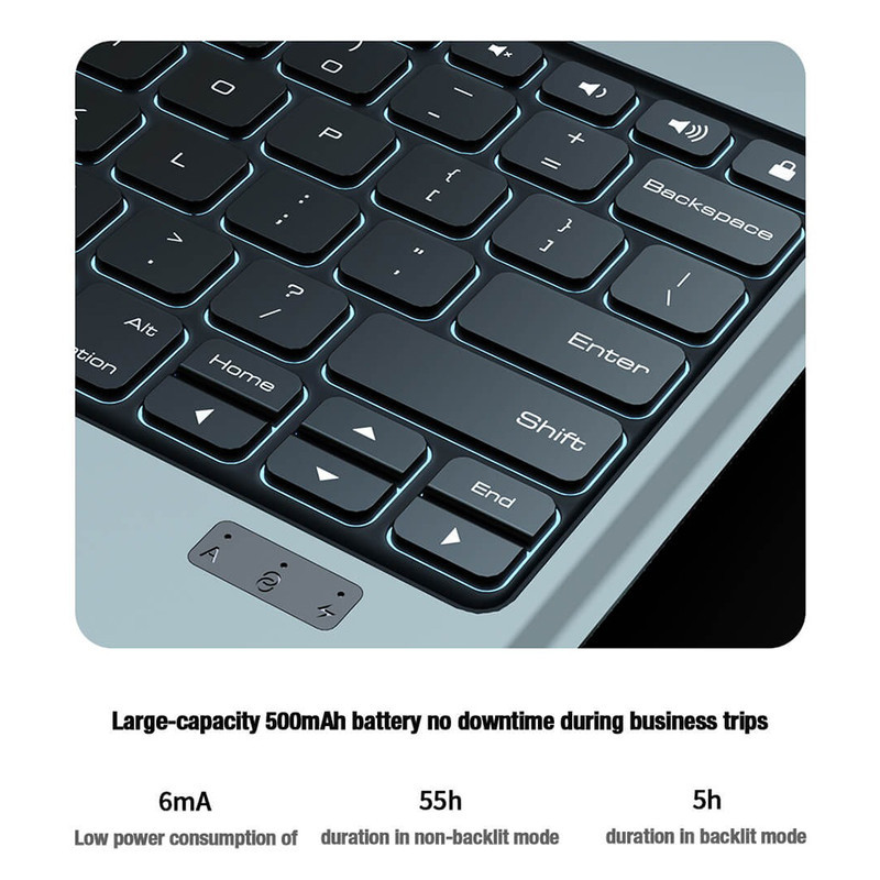 کیف کلاسوری کیبورد دار نیلکین مدل Bumper Go Keyboard مناسب برای تبلت اپل iPad Air 11 2024  Air 10.9 2022  Air 4  Air 5  Air 6  Air 2020  Ipad Pro 11 2020  2021  2022
