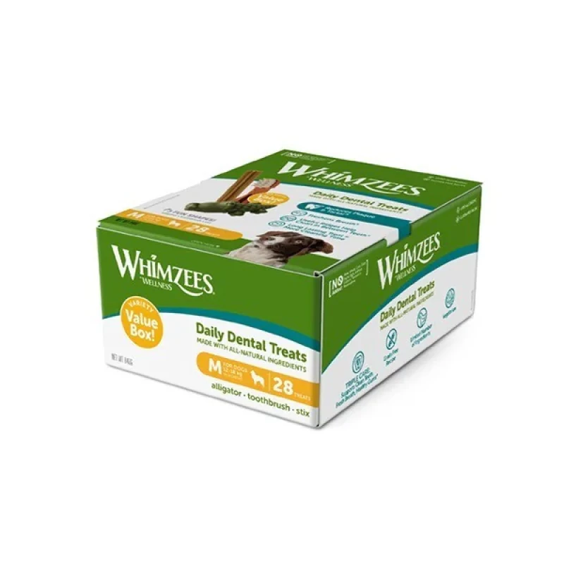 تشویقی سگ ویمزس مدل Variety Value Box Medium Dogs طعم میوه‌ای، سبزیجات وزن 840 گرم