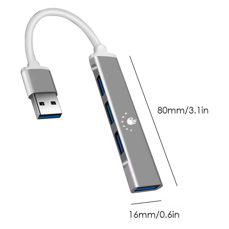 هاب 4 پورت USB 3.0 اکی یس مدل USB3000
