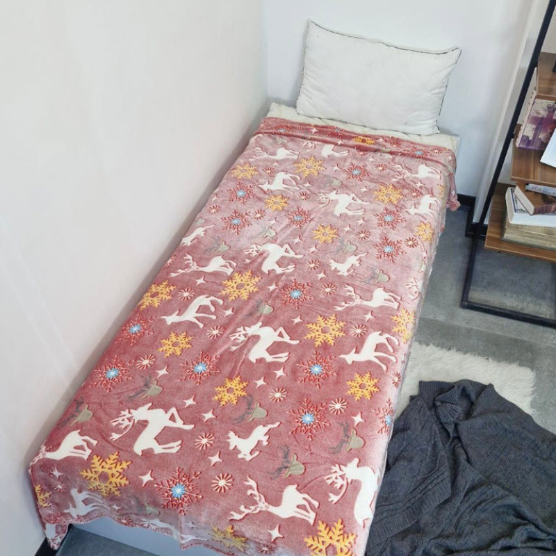 پتو مسافرتی 2 نفر ویراگیتا مدل  شبنما کریسمس سایز 220x200 سانتی‌متر