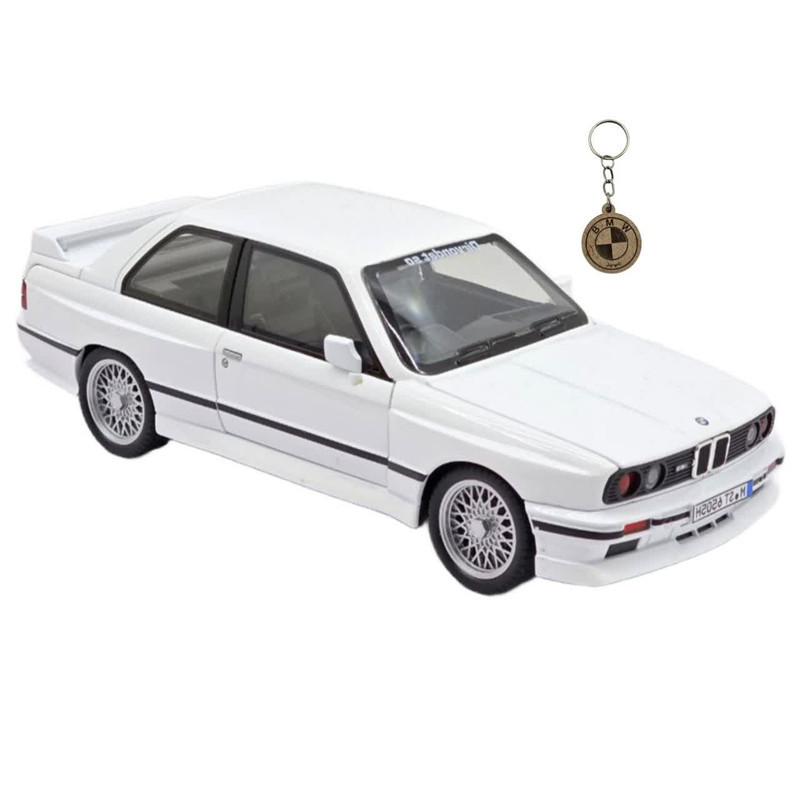 ماکت ماشین ناب سل مدل بی ام و فلزی BMW M3 E30 به همراه جاسوییچی