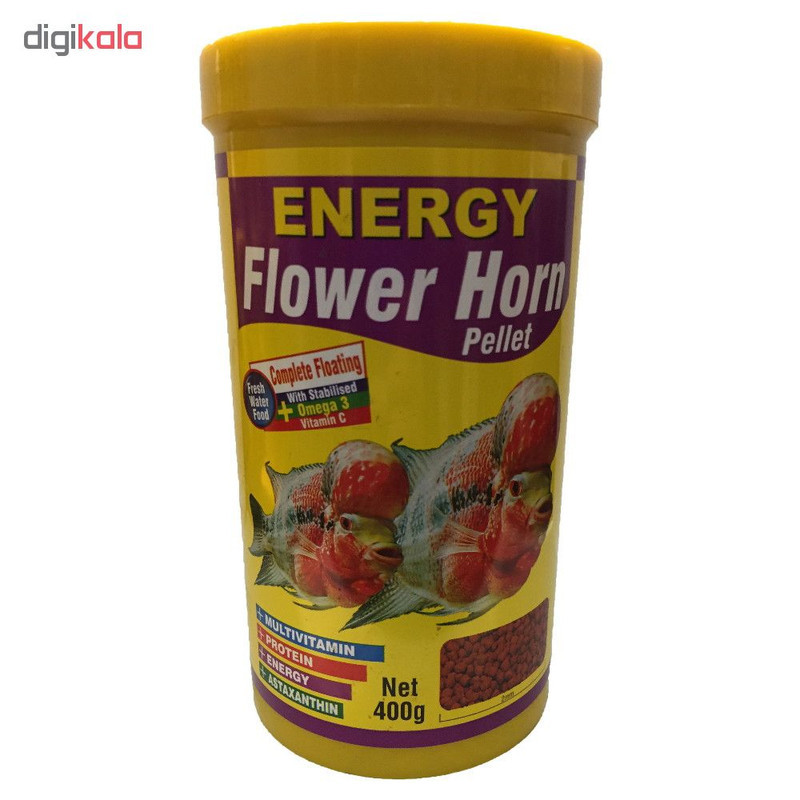 غذا ماهی انرژی مدل Flower Horn pellet حجم 1000 میلی لیتر
