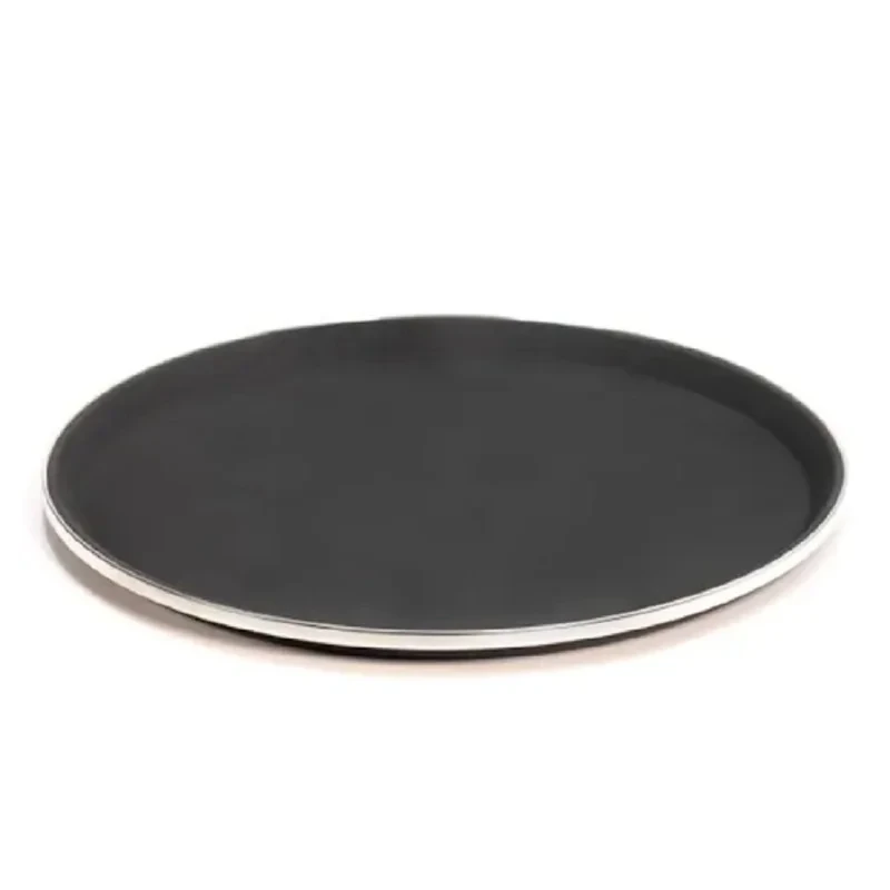 سینی بدون دسته طرح استپ دار لبه استیل  سایز 35*35 سانتی متر