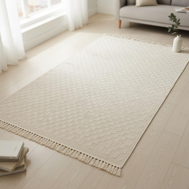 گلیم ماشینی طرح مربعی کد 3-102