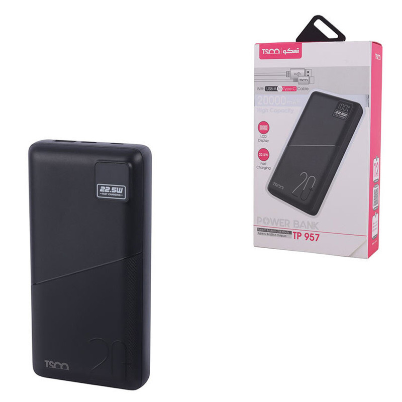 پاوربانک 22.5 وات تسکو مدل TP 957 ظرفیت 20000 میلی آمپر ساعت