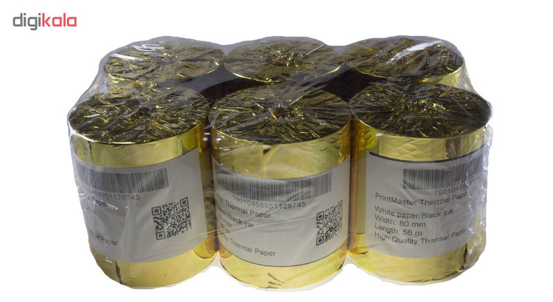 کاغذ مخصوص پرینتر حرارتی پرینت مستر مدل OKM7901 بسته 6 عددی