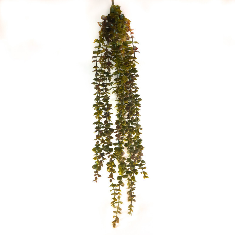 گل مصنوعی آویزی شمشادی ساده ضدآب قابل شستشو مناسب فضای باز و داخلی، ابعاد 20×20×80 سانتی‌متر، وزن 100 گرم، حدود 10 شاخه 60 تا 70 سانتی‌متر